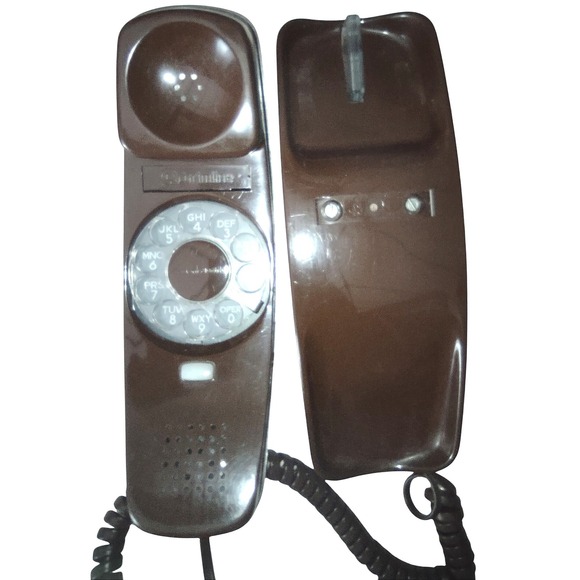 Western Electric Rotary Dial Desk Phone Brown Retro Vintage AD3 82012 - Picture 2 of 8